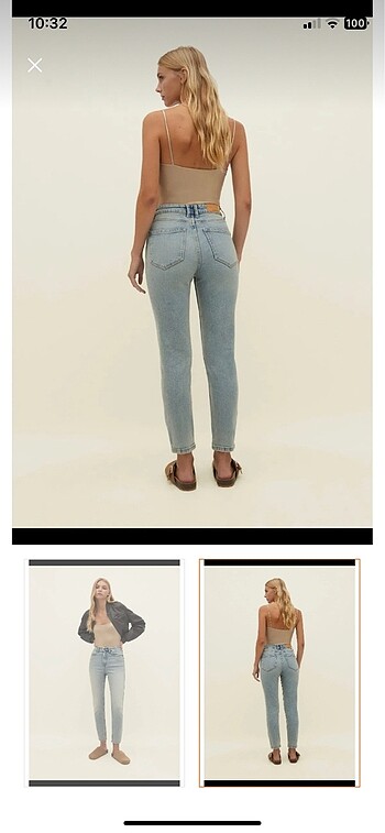 40 Beden mavi Renk Stradivarius Jean