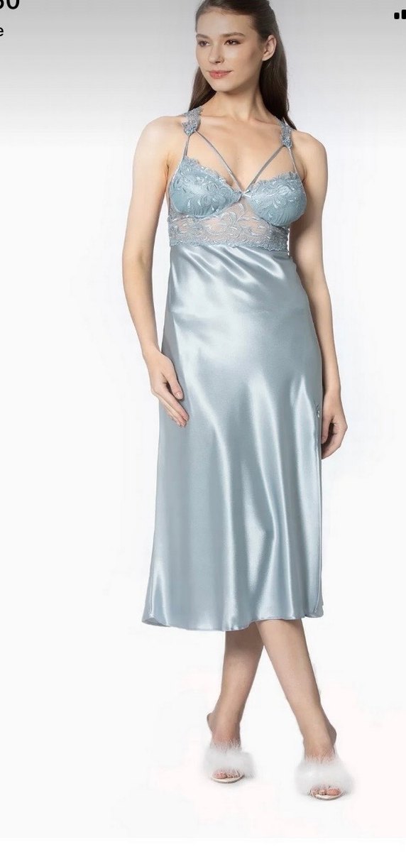 Pierre Cardin Saten Gecelik - Görsel 2