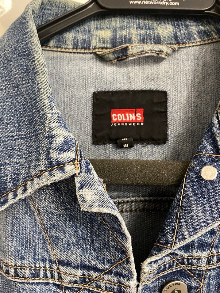 Düğmeli Mavi Kadın Denim Ceket - Görsel 3