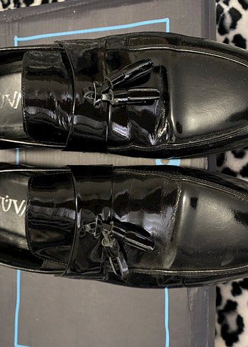 Siyah Deri Püsküllü Klasik Erkek Ayakkabı - Görsel 4