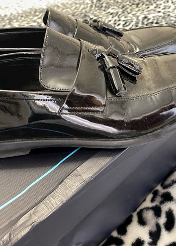 Siyah Deri Püsküllü Klasik Erkek Ayakkabı - Görsel 2