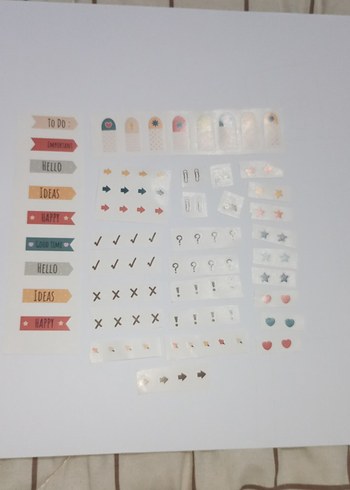 Beyaz Planlayıcı Not Etiketlerii - Görsel 4