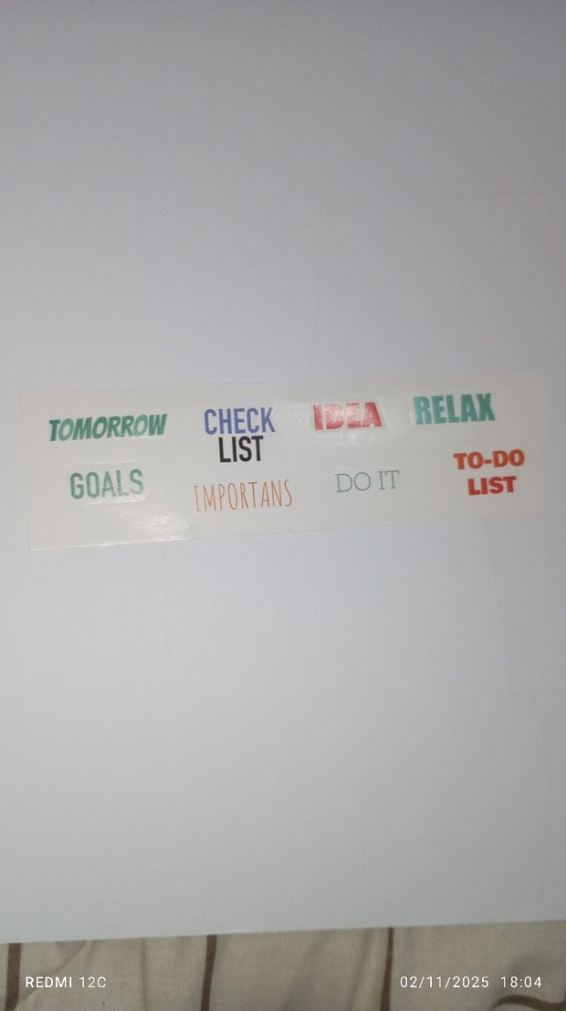 Notebook sticker ve yazılı stickerr - Görsel 4