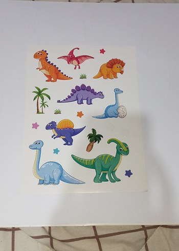 renkli eğitici uzay ve dinozor temalı sticker sayfaları - Görsel 2
