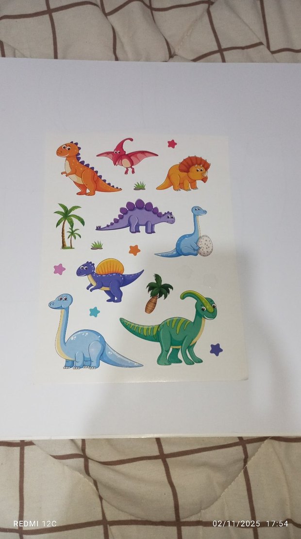 renkli eğitici uzay ve dinozor temalı sticker sayfaları - Görsel 2