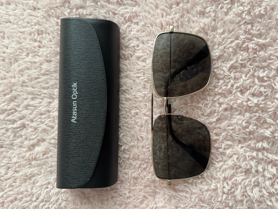 Bej Parlak Kadın Güneş Gözlüğü - Görsel 5