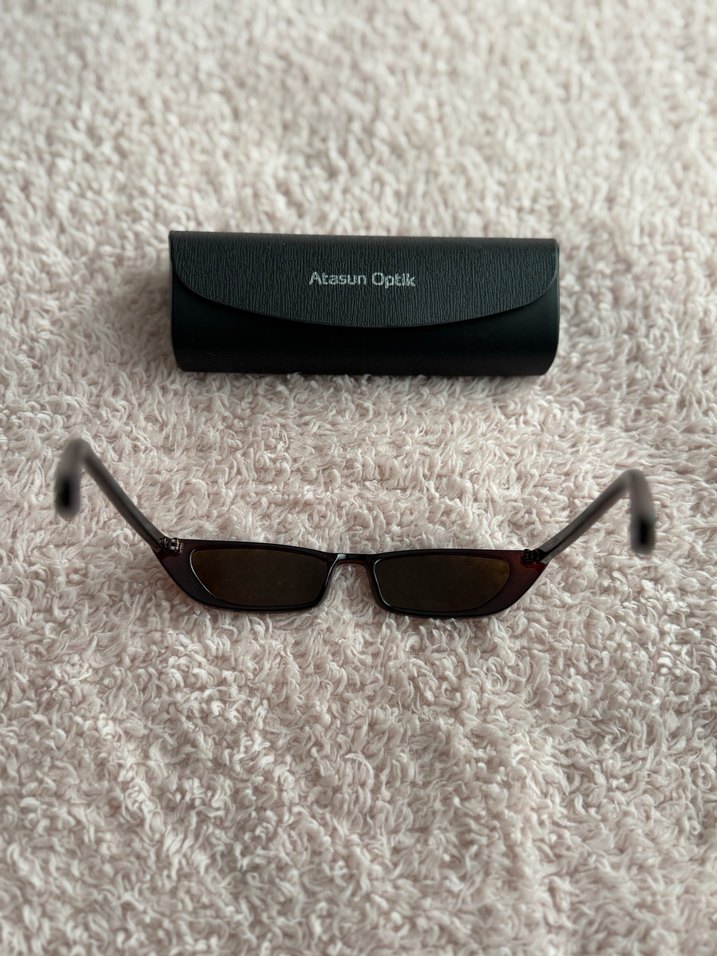 Bohem Tarzı Parlak Kahverengi Kadın Gözlüğü - Görsel 3