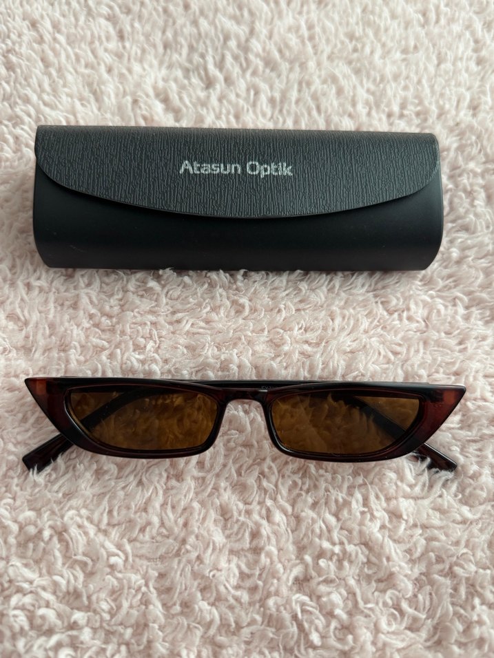 Bohem Tarzı Parlak Kahverengi Kadın Gözlüğü - Görsel 2