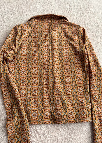 Bohem Çok Renkli Desenli Uzun Kollu Gömlek - Görsel 3