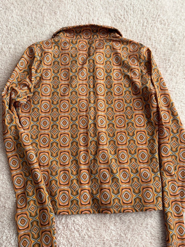 Bohem Çok Renkli Desenli Uzun Kollu Gömlek - Görsel 3