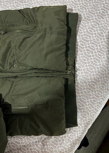 Kürk Detaylı Kadın Kışlık Mont Mavi - Görsel 6