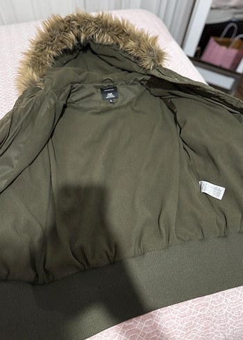 Kürk Detaylı Kadın Kışlık Mont Mavi - Görsel 3