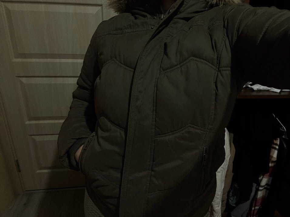 Kürk Detaylı Kadın Kışlık Mont Mavi - Görsel 2