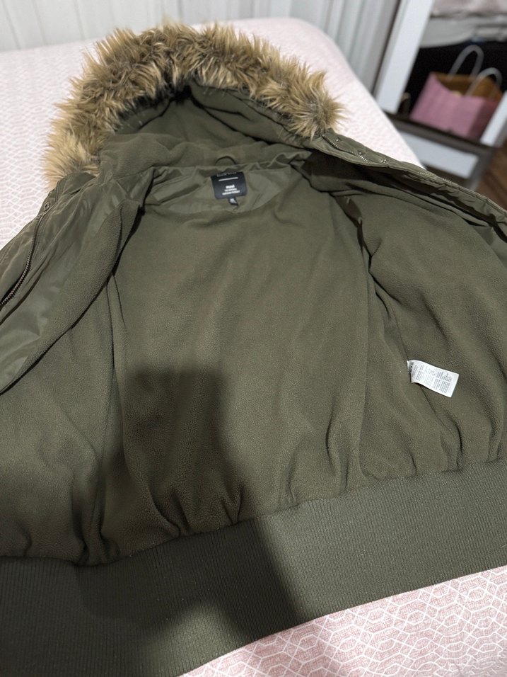 Kürk Detaylı Kadın Kışlık Mont Mavi - Görsel 3