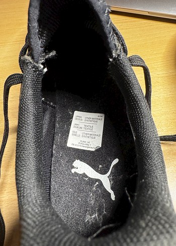 Siyah Erkek Futbol Ayakkabısı Velcro Bağcıklı - Görsel 8