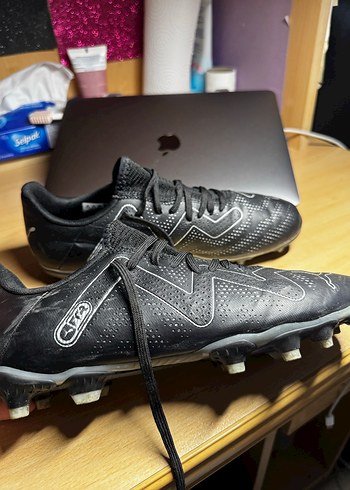 Siyah Erkek Futbol Ayakkabısı Velcro Bağcıklı - Görsel 2