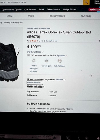 Gri Bağcıklı Erkek Outdoor Ayakkabı - Görsel 10