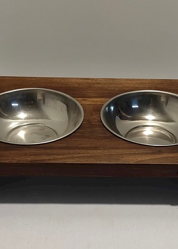 Ceviz ağacından özel yapımı köpek mamalık - Görsel 3