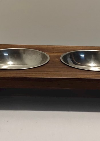 Ceviz ağacından özel yapımı köpek mamalık - Görsel 2