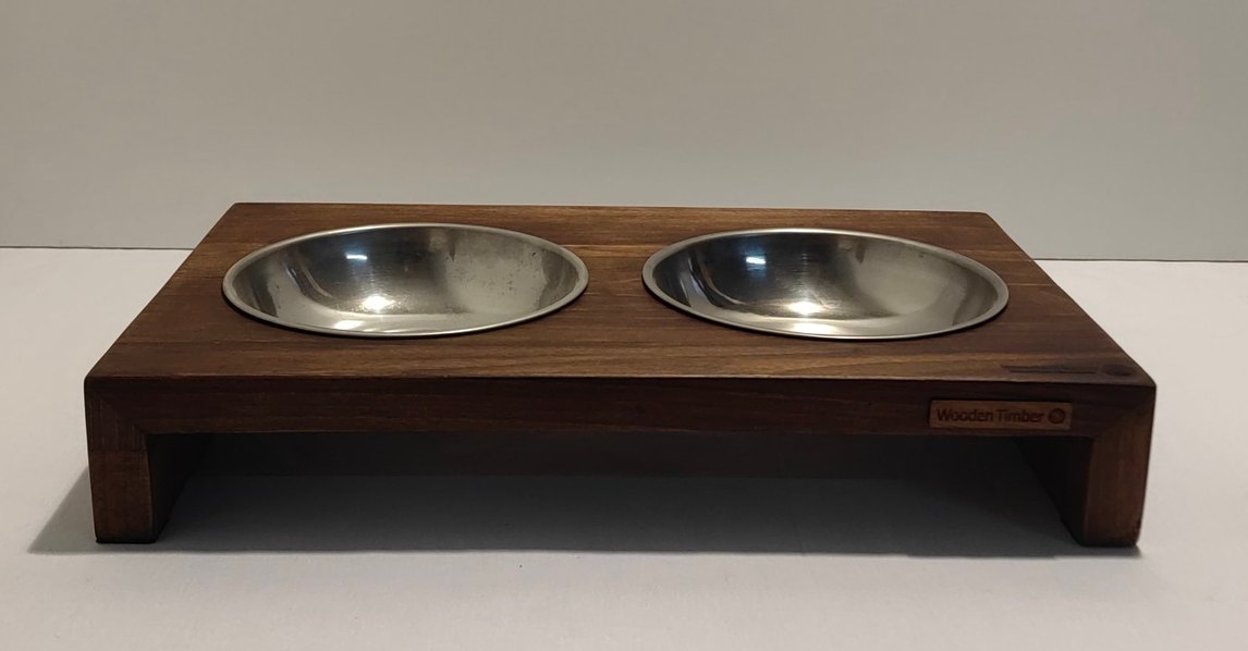 Ceviz ağacından özel yapımı köpek mamalık - Görsel 4