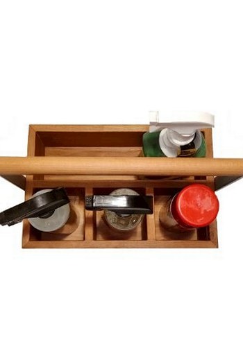 Kayın Ağacından 4li Organizer Mutafak Banyo - Görsel 2