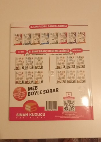  8. sınıf Sinan Kuzucu Yayınları İnkılap Tarihi Soru bankası