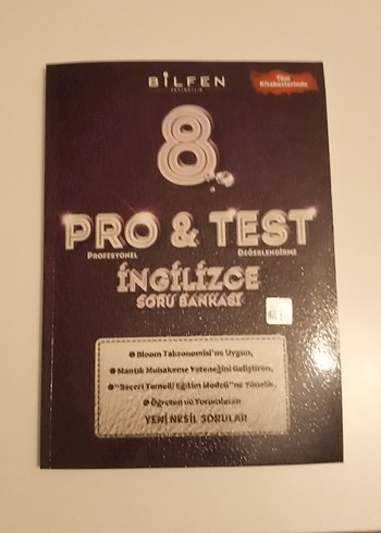 Bilfen 8. Sınıf İngilizce Pro & Test Soru Bankası