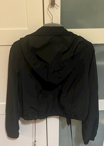 Siyah Fermuarlı Kadın kısa Ceket - Görsel 3