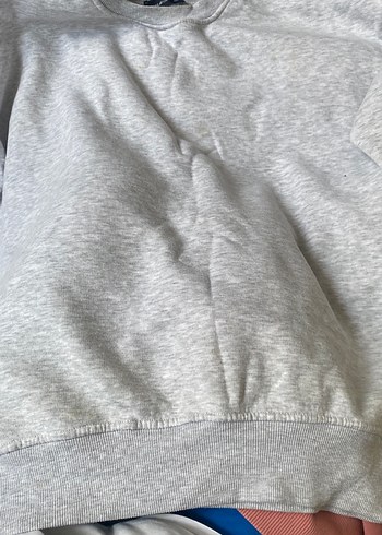 Gri Keten Kadın Sweatshirt