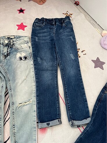 5 Yaş Beden 4 adet kot pantolon 5 6 yaş hepsi 300 tl
