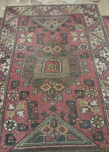 Koyu Renkli Çok Renkli Desenli Halı 175/115 - Görsel 2