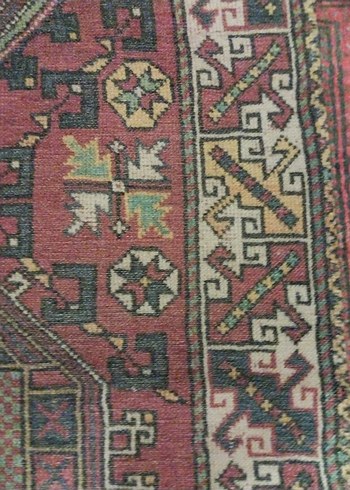 Koyu Renkli Çok Renkli Desenli Halı 175/115 - Görsel 9