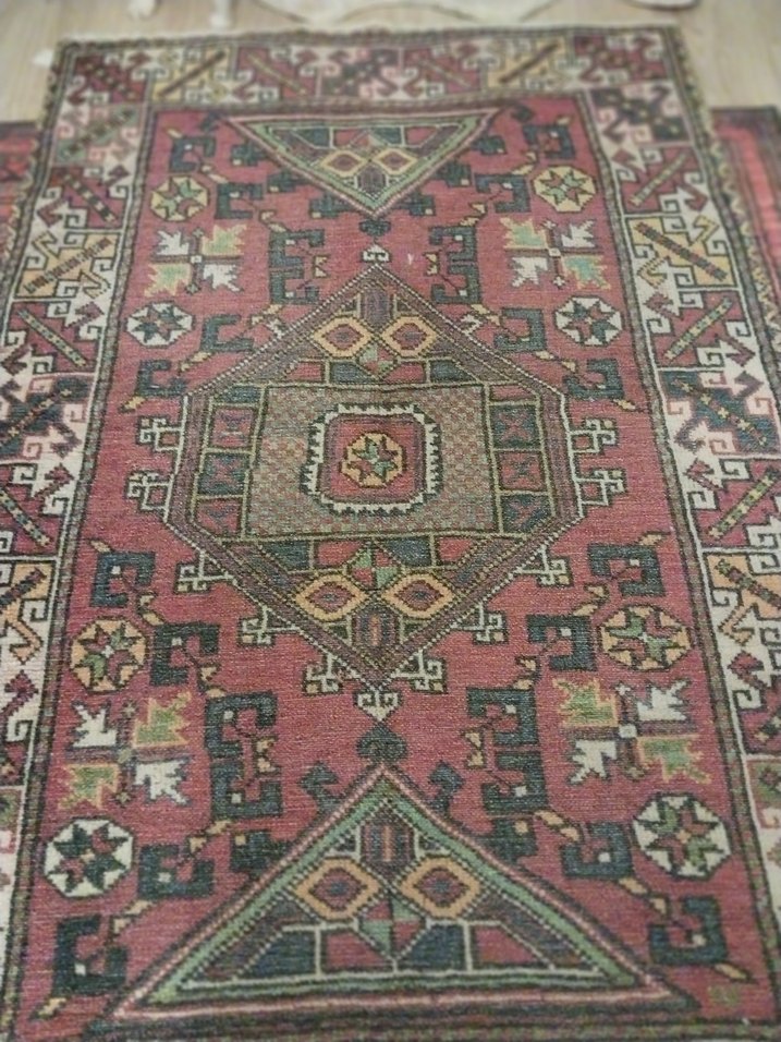 Koyu Renkli Çok Renkli Desenli Halı 175/115 - Görsel 2