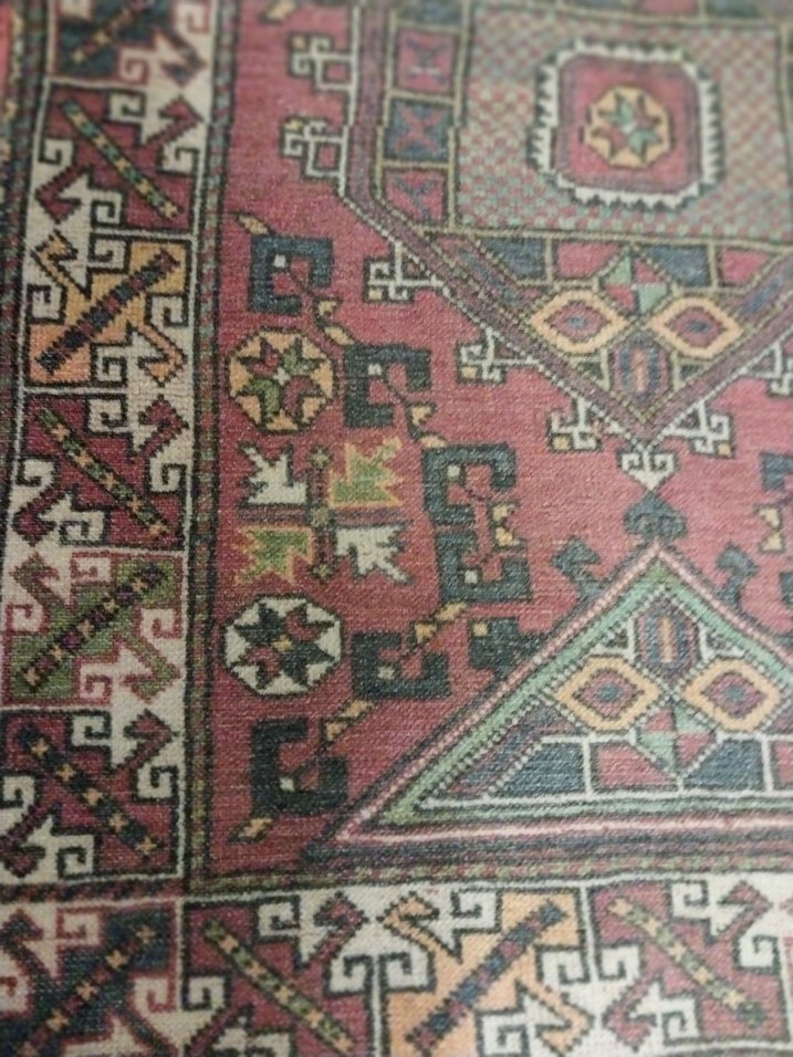 Koyu Renkli Çok Renkli Desenli Halı 175/115 - Görsel 4