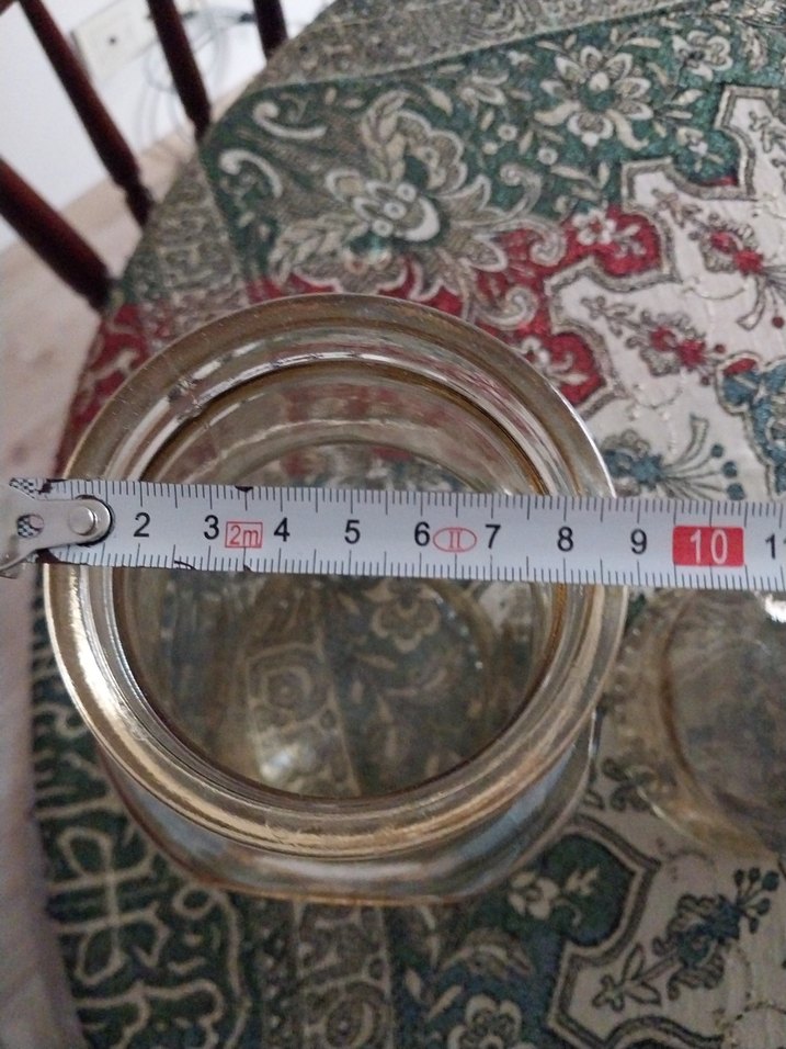 Bej Renkli Desenli Cam Vazo Çift - Görsel 3