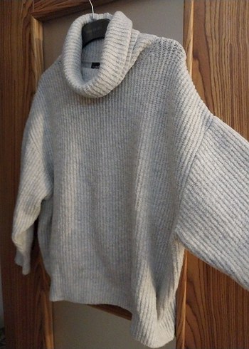 Bej Balıkçı Yaka Örgü Kadın Kazak - Görsel 8