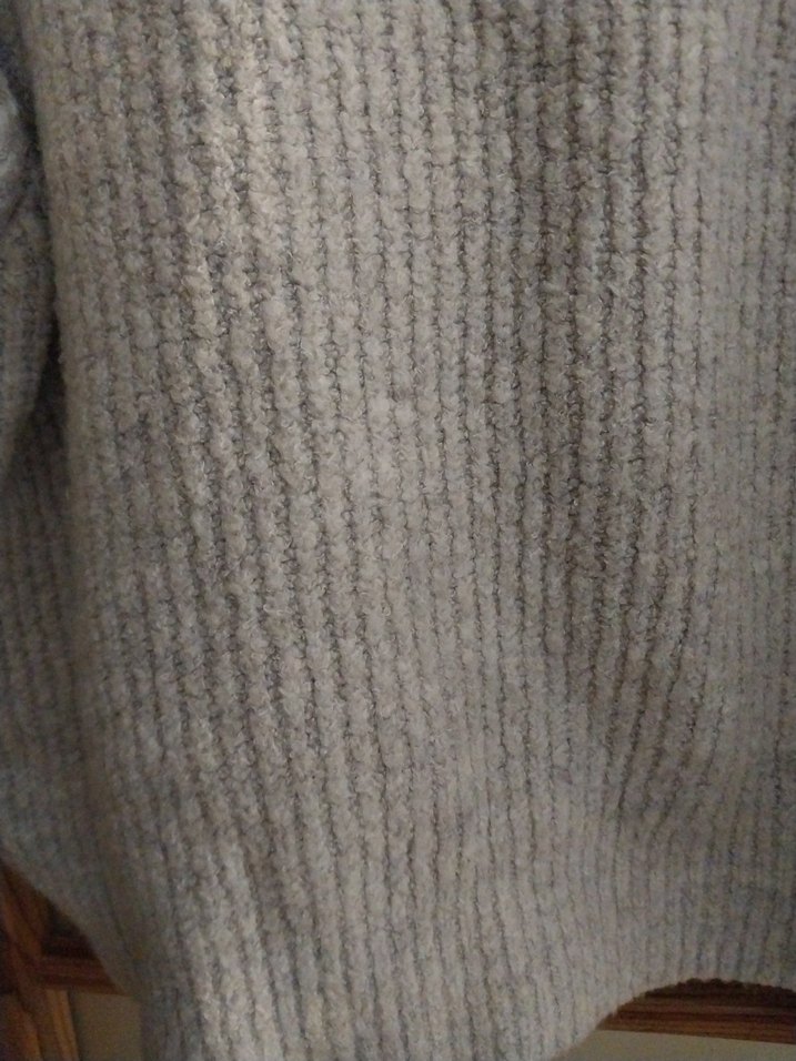 Bej Balıkçı Yaka Örgü Kadın Kazak - Görsel 4