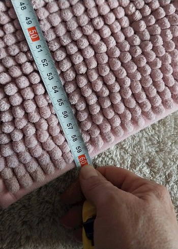 Pembe Düz Banyo Paspası - Görsel 5
