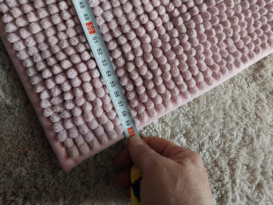 Pembe Düz Banyo Paspası - Görsel 5