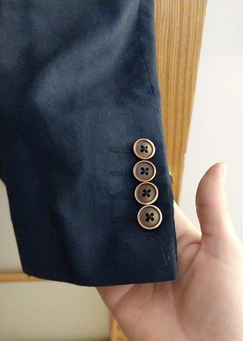 Kığılı Lacivert Erkek keten Ceket - Görsel 5