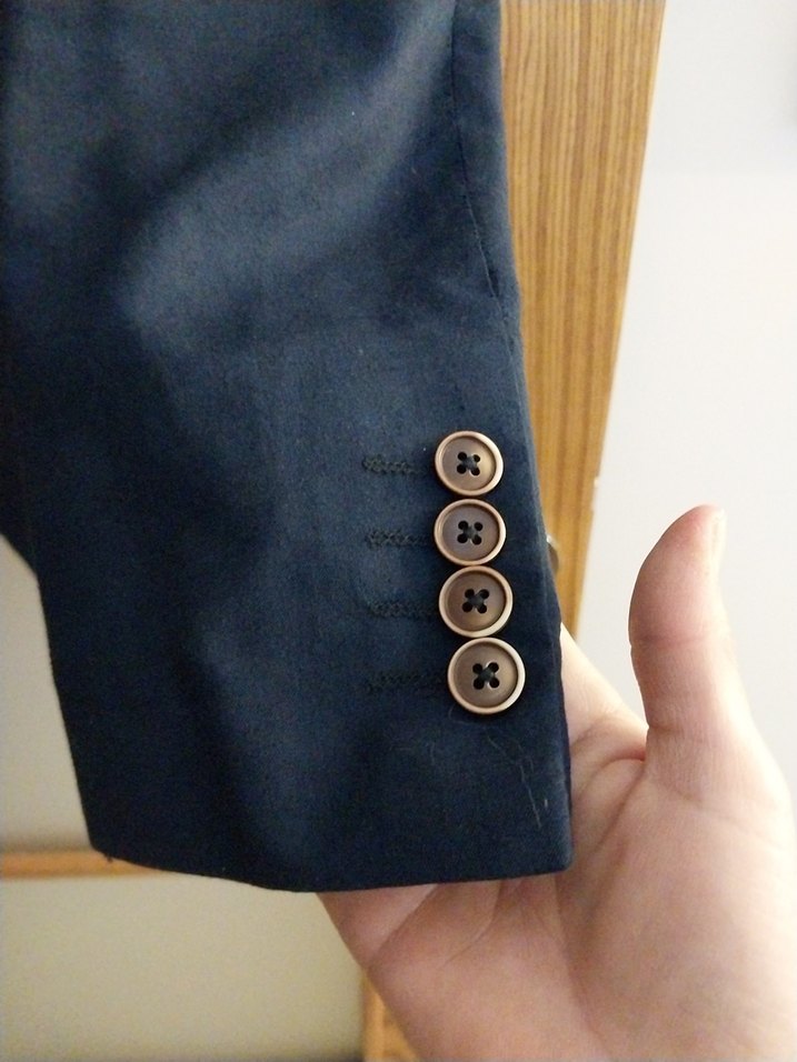 Kığılı Lacivert Erkek keten Ceket - Görsel 5