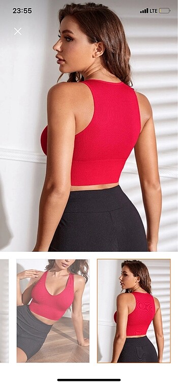 xs Beden kırmızı crop