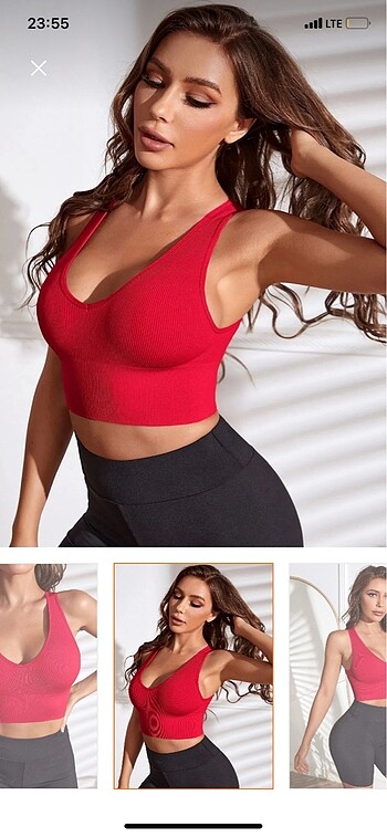 Trendyol & Milla kırmızı crop