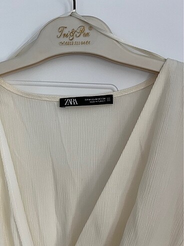 Zara zara sifon elbise
