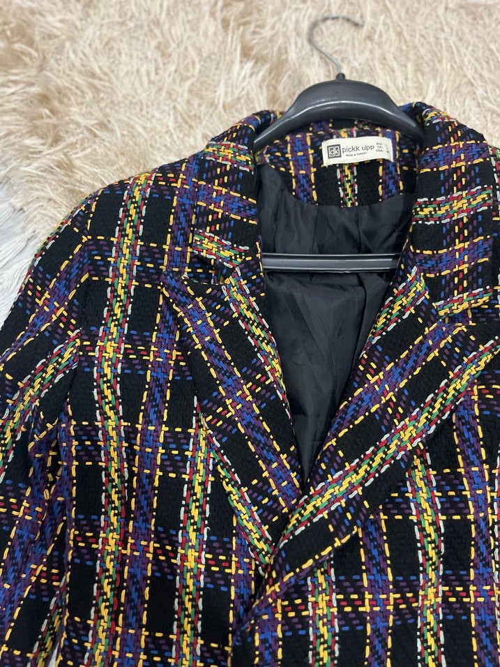 Detaylı Çok Renkli Kadın Blazer - Görsel 2