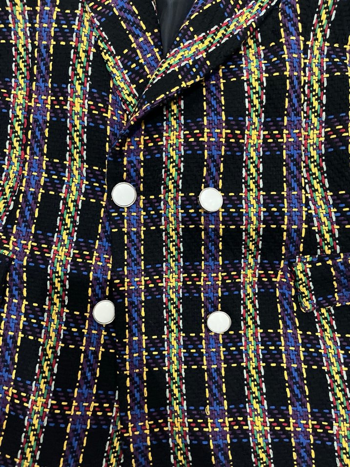 Detaylı Çok Renkli Kadın Blazer - Görsel 3