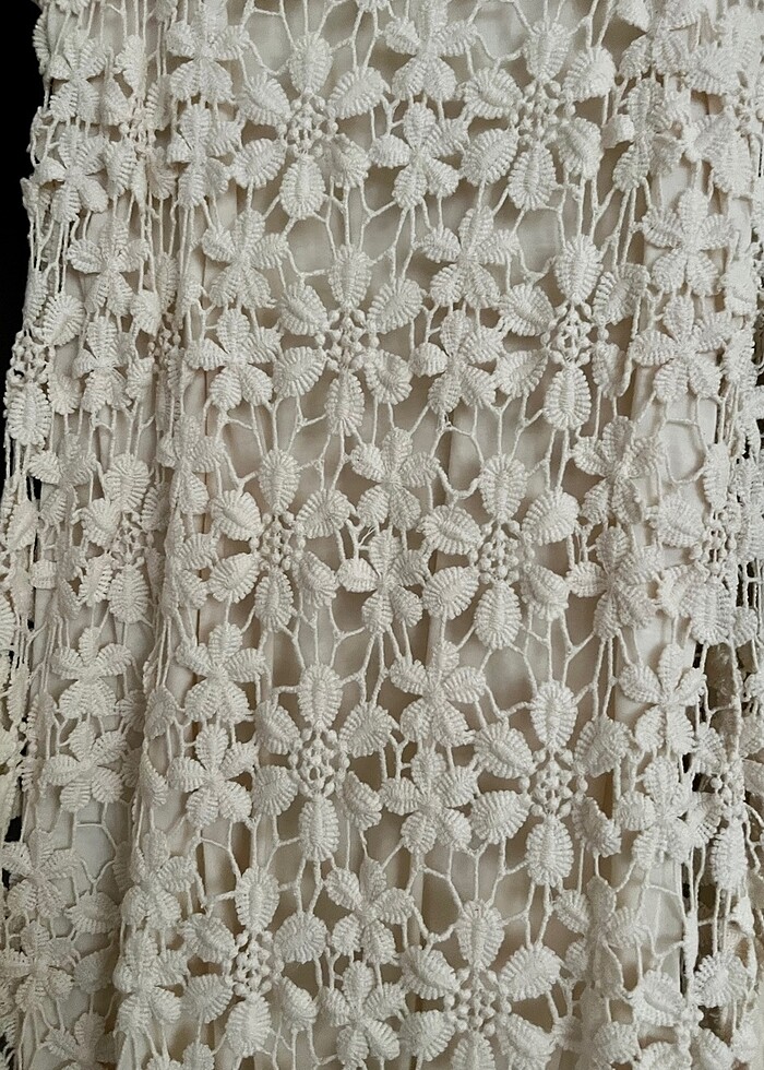 Dantel detaylı elbise - Görsel 3