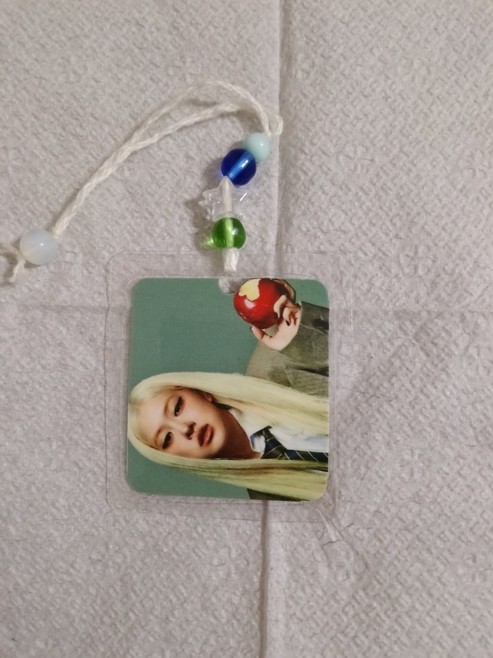 Rose arkalı önlü charm anahtarlik - Görsel 2