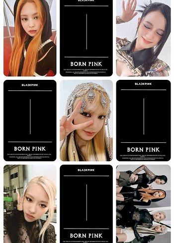 Beden Renk Blackpink Photocard Set