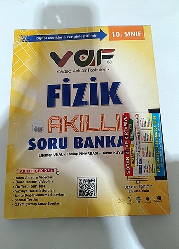 Beden Vaf yayınları 10. Sınıf fizik soru bankası